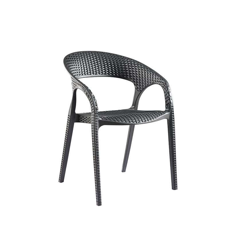 Contemporary Indoor-Outdoor Chair Patio Plastic Dining Arm chair