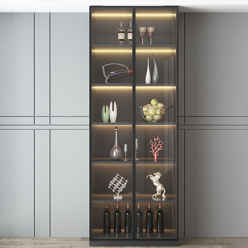 Modern Sideboard Cabinet Faux Wood Sideboard with Doors for Kitchen Clearhalo 'buffet_sideboard' 'Buffets & Sideboards' 'furn' 'furn_buffet_sideboard' 'Furniture' 'Kitchen & Dining Furniture' 1200x1200_98578fe9-8069-4dde-9859-b61b62aea0c7