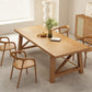 Glam Style Wood Dining Table Rectangle Table with Wood Legs for Kitchen Clearhalo 'Dining Tables & Seating' 'Dining Tables' 'dining_table' 'furn' 'furn_dining_table' 'Furniture' 'Kitchen & Dining Furniture' 1200x1200_9859e16c-0f1f-4a9f-8cb6-e416f567f66f