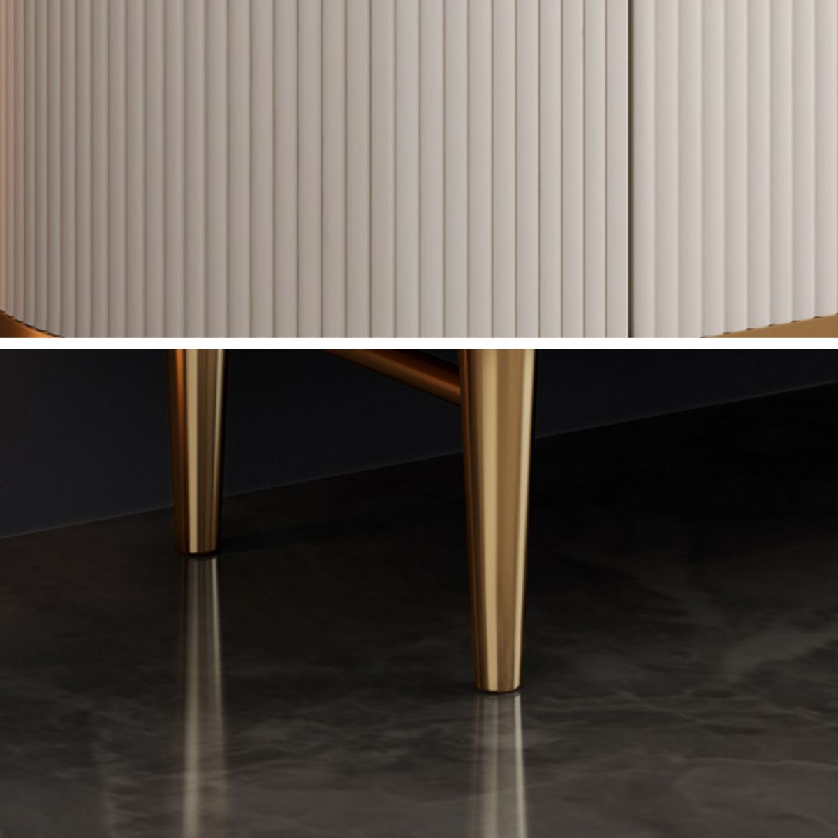 Glam Style Buffet Sideboard with Engineered Wood Drawers and Storage for Dining Room Clearhalo 'buffet_sideboard' 'Buffets & Sideboards' 'Furniture' 'furniture_buffet_sideboard' 'Kitchen & Dining Furniture' 1200x1200_985bc4b8-ab5c-441f-9590-6a60c5669ba1