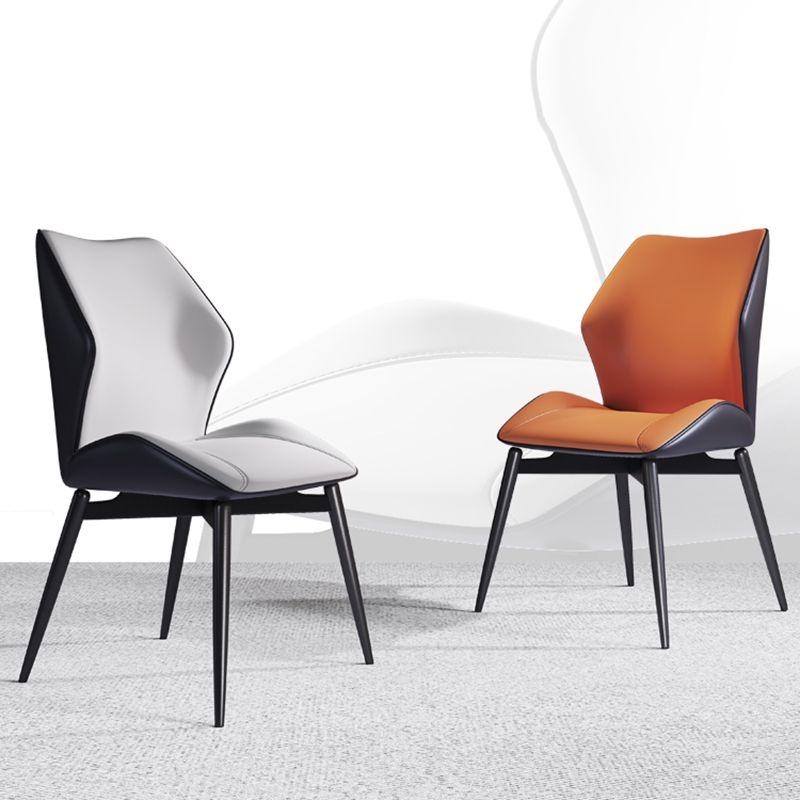 Contemporary Leather Home Side Chair Wingback Dining Chair (Set of 2) Clearhalo ' kitchen&dining_furn' 'Dining Chairs' 'Dining Tables & Seating' 'dining_chair' 'furn' 'furn_dining_chair' 'Furniture' 'furniture_dining_chair' 'Kitchen & Dining Furniture' 'kitchen' 1200x1200_985d5ecb-b0f5-44ed-9e6d-446ca03cf949