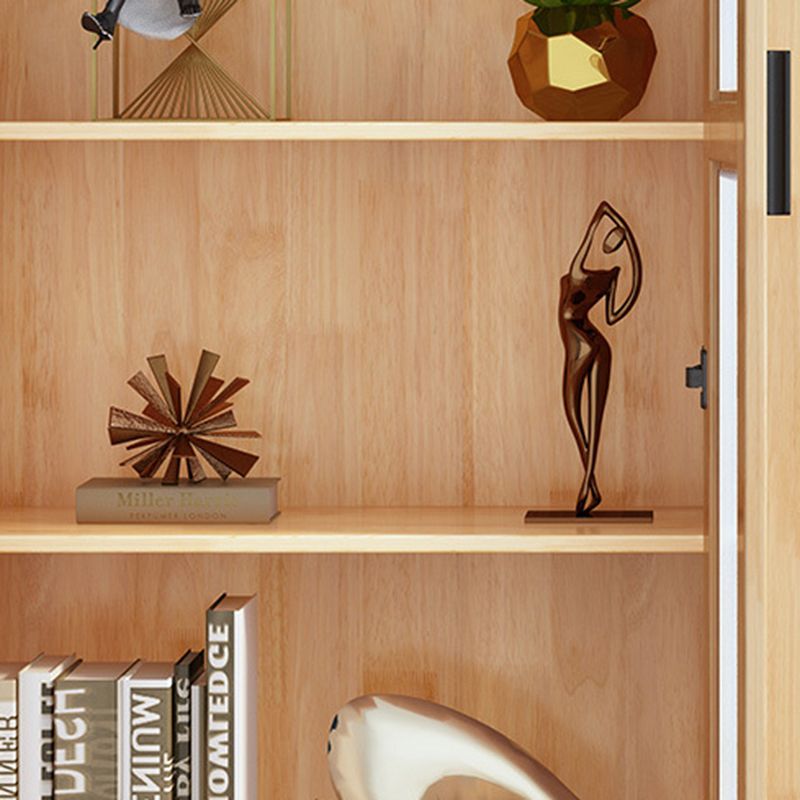 Armadio di stoccaggio scandinavo Porte in vetro in gomma armadio per la camera da letto