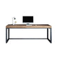 Industrial Metal Sled Office Desk Brown Home Writing Desk with Metal Legs Clearhalo 'furn' 'furn_office_desk' 'Furniture' 'Office Desks' 'Office Furniture' 'office_desk' 1200x1200_98644861-bba1-444b-bbee-ff7f5d220d3c