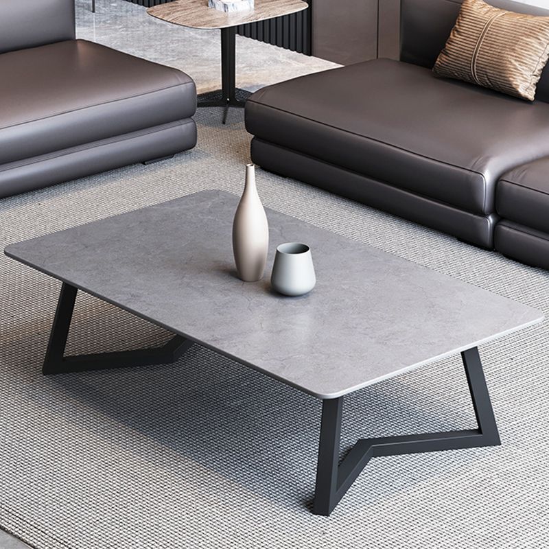 Tavolino rettangolare in ardesia tavolino ornato per soggiorno