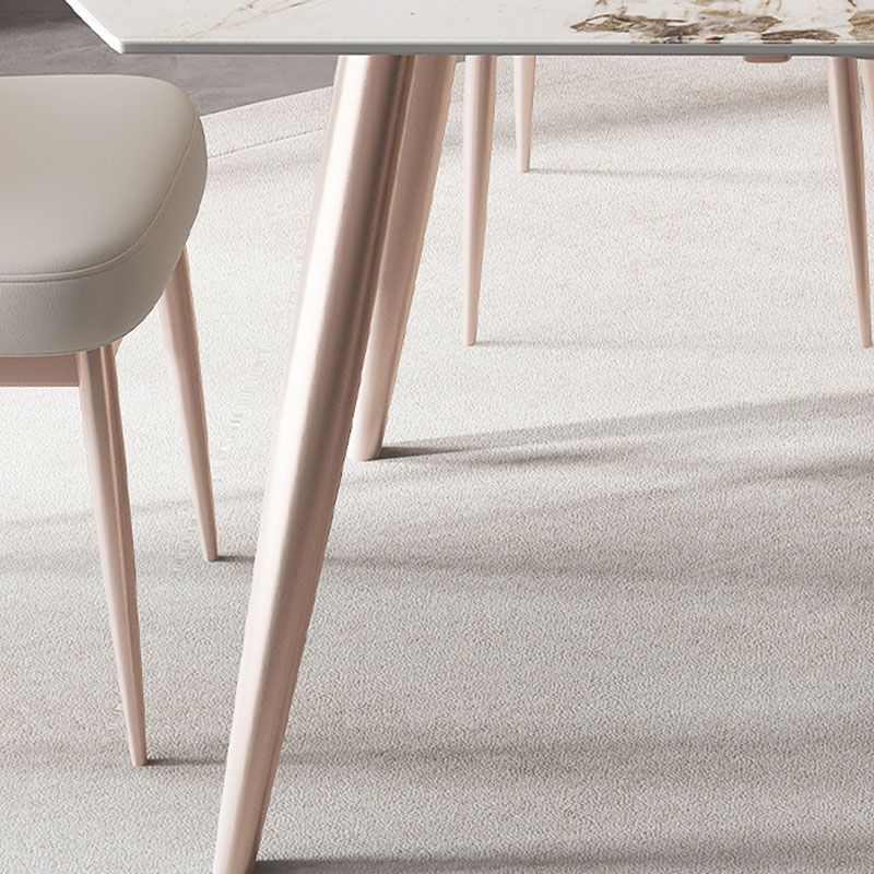 Extendable Dining Table Sintered Stone Dinner Table for Dining Room