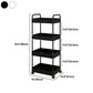 Moderno libreria etagere aperta scaffale in metallo scaffale in plastica scaffale con ruote di caster