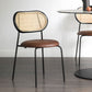Modern Style PU Leather Chair Cane Back Armless Dining Chair for Home Clearhalo 'Dining Chairs' 'Dining Tables & Seating' 'dining_chair' 'furn' 'furn_dining_chair' 'Furniture' 'furniture_dining_chair' 'Kitchen & Dining Furniture' 1200x1200_9867cf57-2493-419e-9b16-026be2ed9dcd
