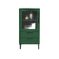 11.8" W Contemporary Bar Pulls Accent Chest in White/ Blue/ Green with Steel Legs Clearhalo 'Cabinets & Chests' 'cabinets_chests' 'furn' 'furn_cabinets_chests' 'Furniture' 'Living Room Furniture' 1200x1200_9867e854-d2e1-49ac-a11c-b48bf1d2e9d4