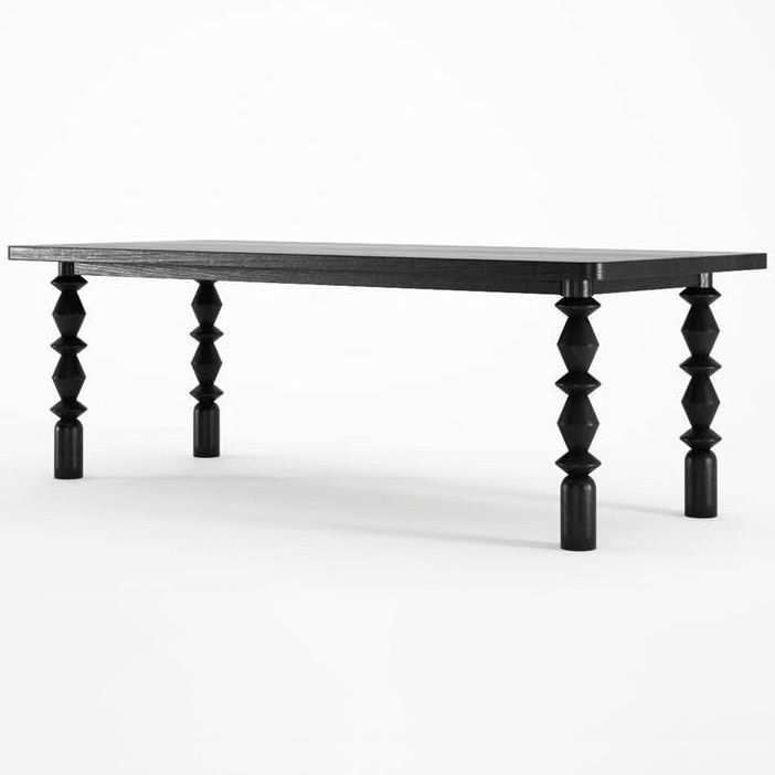 Rectangle Casual Dining Table Solid Wood Fixed Table with 4 Legs Clearhalo ' dining_table' 'Dining Tables & Seating' 'Dining Tables' 'furn' 'furn_dining_table' 'Furniture' 'furniture_dining_table' 'Kitchen & Dining Furniture' 'kitchen&dining_furn' 'kitchen' 'kitchen_dining_table' 1200x1200_9869249e-0eb2-4737-9d9b-94cbdfb5e583