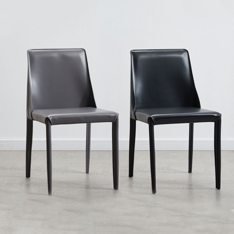 Contemporary Dining Room Chair Faux Leather Dining Chair for Home Clearhalo 'Dining Chairs' 'Dining Tables & Seating' 'dining_chair' 'furn' 'furn_dining_chair' 'Furniture' 'Kitchen & Dining Furniture' 1200x1200_9869583b-0682-4793-aeec-b33a8cfdc5ac