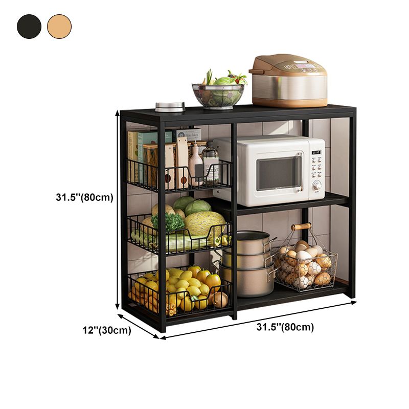 Modern Open Storage Buffet Sideboard Kitchen Engineered Wood Buffet Stand Clearhalo 'buffet_sideboard' 'Buffets & Sideboards' 'Furniture' 'furniture_buffet_sideboard' 'Kitchen & Dining Furniture' 1200x1200_98699b6a-6130-4939-abb1-5f02f42429c7