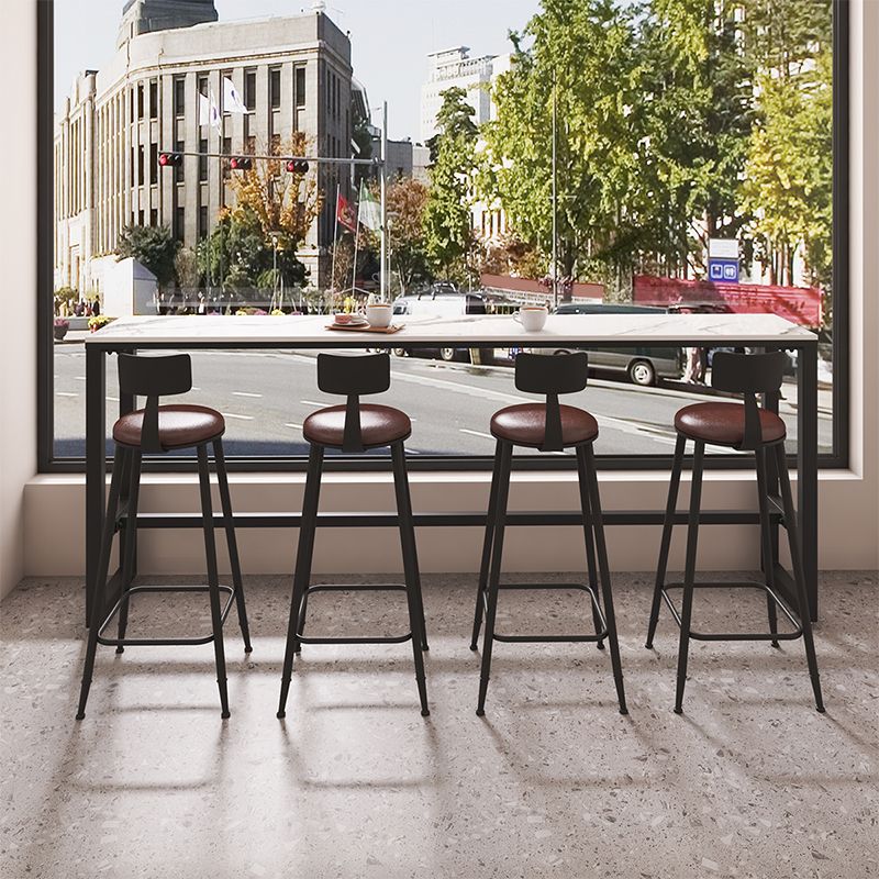 Black Contemporary Counter Height Stools Low Back Bar Stools Clearhalo 'Bar Furniture' 'Bar Stools' 'bar_stools' 'furn' 'furn_bar_stools' 'Furniture' 'Kitchen & Dining Furniture' 1200x1200_986a397c-db51-4777-b05e-38ac2c500633