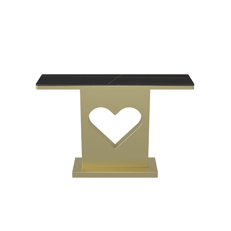 グラム長方形の鉄コンソールテーブルステイン耐性台座屋外コンソールテーブル