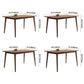 Rectangle Wood in Brown Dining Table Modern Ash Table with 4 Legs for Restaurant Clearhalo ' dining_table' 'Dining Tables & Seating' 'Dining Tables' 'furn' 'furn_dining_table' 'Furniture' 'furniture_dining_table' 'Kitchen & Dining Furniture' 'kitchen&dining_furn' 'kitchen' 'kitchen_dining_table' 1200x1200_986b2463-fa5d-4784-8b97-0a80680d3ef8