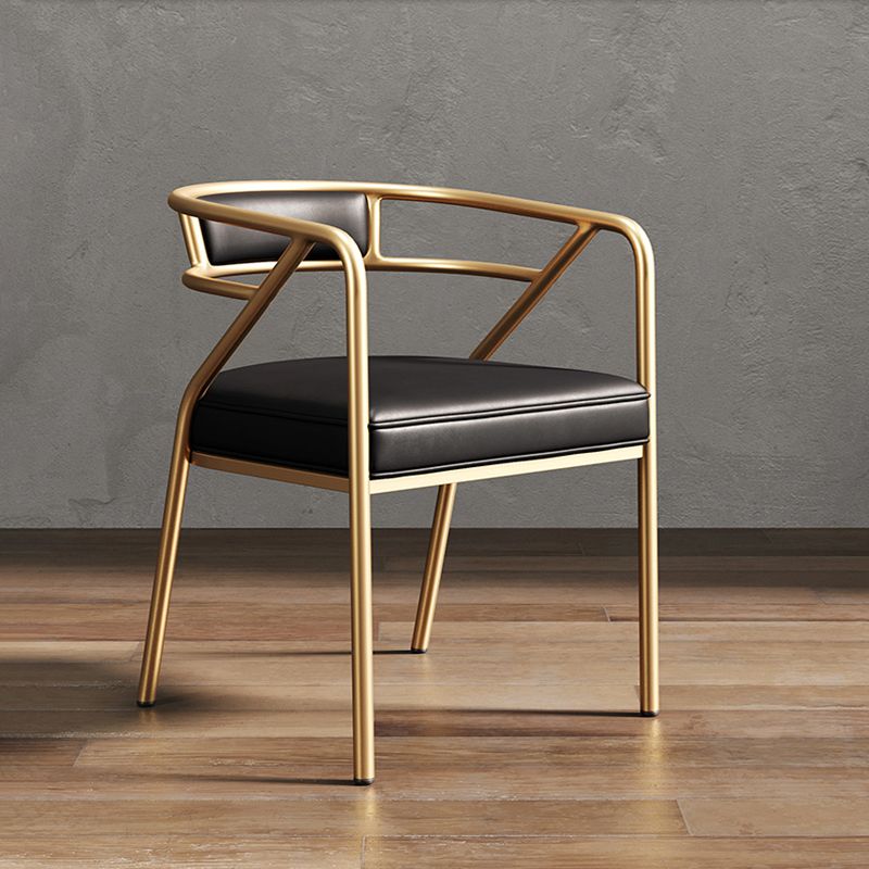 Low Back Office Chair with Fixed Arms Metal Base Modern Conference Chair Clearhalo 'furn' 'furn_office_chair' 'Furniture' 'Office Chairs' 'Office Furniture' 'office_chair' 1200x1200_986c8a92-5cd5-4bcc-baa6-0e74b9254d1a