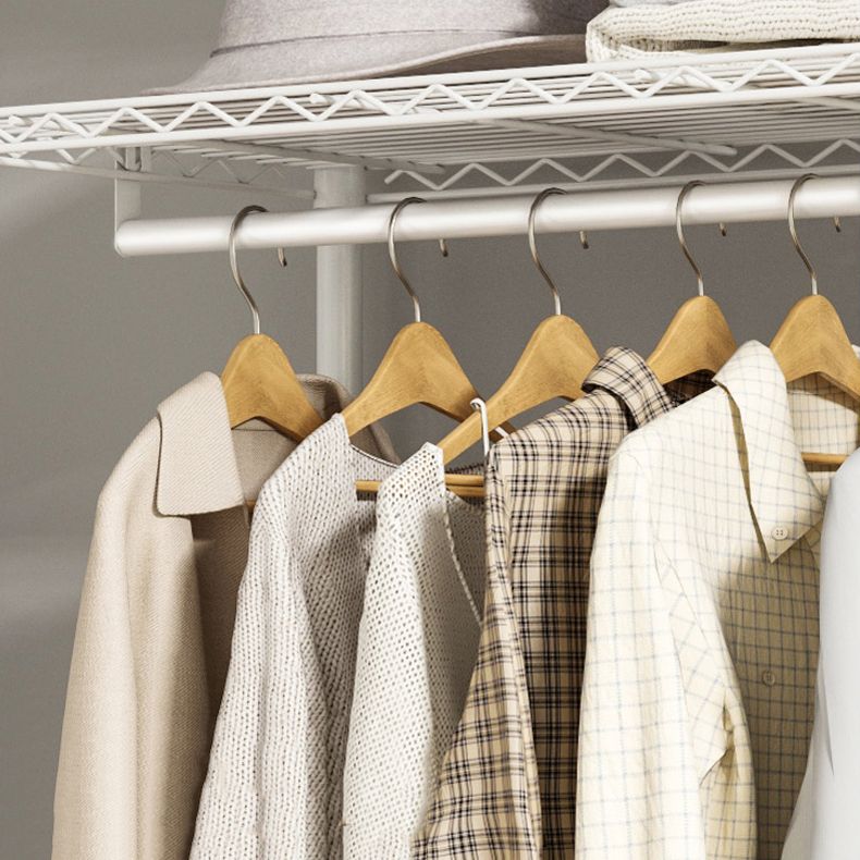 Contemporary Style Wardrobe Steel Wardrobe Closet with Shelves Clearhalo 'Armoires & Wardrobes' 'armoires_wardrobes' 'Bedroom Furniture' 'furn' 'furn_armoires_wardrobes' 'Furniture' 1200x1200_986edb08-f76c-498a-9ac1-a2e69891a885