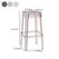 Modern Armless Backless Counter Stool Plastic Milk Tea Shop Bar Stool with Plastic Seat Clearhalo 'Bar Furniture' 'Bar Stools' 'bar_stools' 'furn' 'furn_bar_stools' 'furniture_bar_stools' 'Kitchen & Dining Furniture' 'kitchen&dining_furn' 'kitchen' 'kitchen_furn' Furniture' 1200x1200_98712702-0e2c-4e06-b889-4c26a089fa33