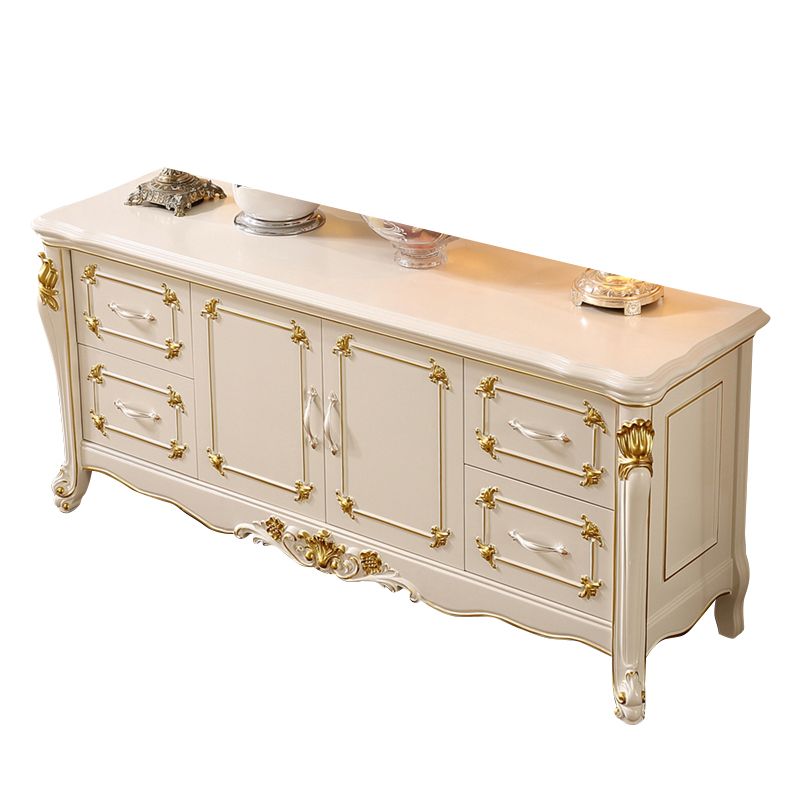 Glam Style Sideboard Wood Sideboard with Door and Drawer for Living Room Clearhalo 'buffet_sideboard' 'Buffets & Sideboards' 'furn' 'furn_buffet_sideboard' 'Furniture' 'Kitchen & Dining Furniture' 1200x1200_9872d79f-2c52-4577-bafe-26c9ce808de5