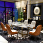 Metal Traditional Luxury Rectangle Indoor Table Sintered Stone Table with Trestle Base Clearhalo ' dining_table' 'Dining Tables & Seating' 'Dining Tables' 'furn' 'furn_dining_table' 'Furniture' 'furniture_dining_table' 'Kitchen & Dining Furniture' 'kitchen&dining_furn' 'kitchen' 'kitchen_dining_table' 1200x1200_987474f3-432b-43cc-b018-5402aa5864f4