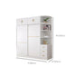 Contemporary White Wood Frame Wardrobe Freestanding Wardrobe with Soft Close Doors