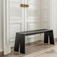 Modern Pine Wood Bench Black Seating Bench with Double Pedestal Clearhalo 'Benches' 'Chairs & Seating' 'furn' 'furn_benches' 'Furniture' 'Living Room Furniture' 1200x1200_9875a3d2-8512-4630-b2fd-c15ad75de985