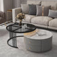 Modern Round End Table Living Room No Distressing Side Table with Drawers Clearhalo 'Coffee & Accent Tables' 'Coffee Tables' 'coffee_tables' 'furn' 'furn_coffee_tables' 'Furniture' 'Living Room Furniture' 1200x1200_98779f91-3e2f-44ee-b802-5eac21c4958e