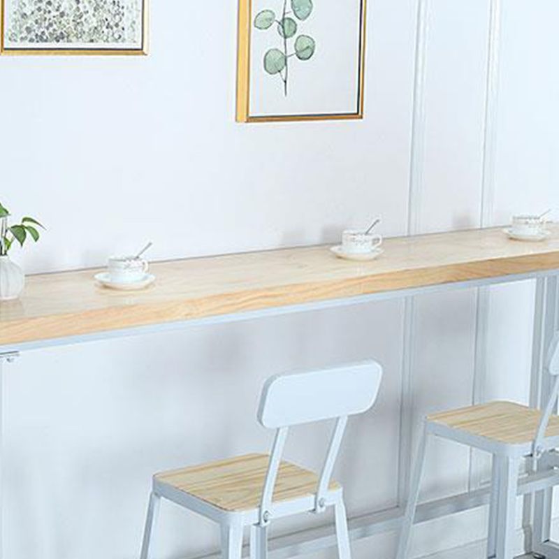 Houten indoor voetsteun pubtafel moderne bistro barhoogte cocktailtafel