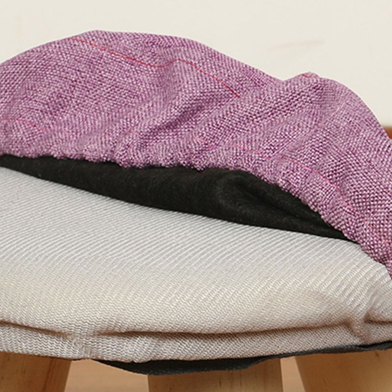 Telaio in legno ottomano in lino di cotone colorato intero ottomano imbottito