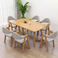 Fixed Wood Top Kitchen Table Set with 4 Legs Base Dining Table Sets for Dining Room Clearhalo 'Dining Room Sets' 'Dining Tables & Seating' 'dining_room_set' 'furn' 'furn_dining_room_set' 'Furniture' 'furniture_dining_room_set' 'Kitchen & Dining Furniture' 'kitchen&dining_furn' 'kitchen' 1200x1200_987dcba3-9ddc-4aab-a10a-379eb9f1478a