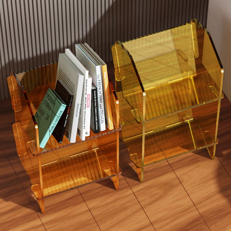 モダンなアクリル本棚、あらゆる部屋の幾何学的な本棚、12.5 "l x 10" w