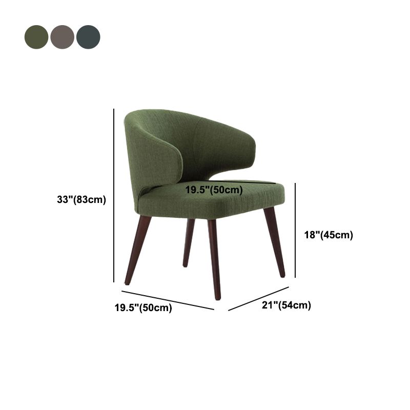 Eetkamer zijstoelen Moderne keukenarmoelstoel met gestoffeerd