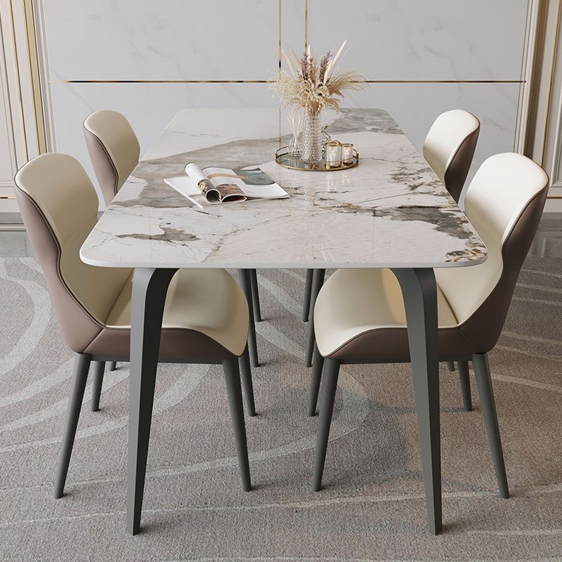 Tavolo da pranzo rettangolo industriale Sinterizzato Sinterizzato Tavolo da cucina fissa