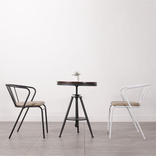 Contemporary Chairs Dining Arm Windsor Back Side Chairs with Metal Legs for Kitchen Clearhalo 'Dining Chairs' 'Dining Tables & Seating' 'dining_chair' 'furn' 'furn_dining_chair' 'Furniture' 'Kitchen & Dining Furniture' 1200x1200_98834ba9-bcc8-4262-a0a8-1cd6609e84bb