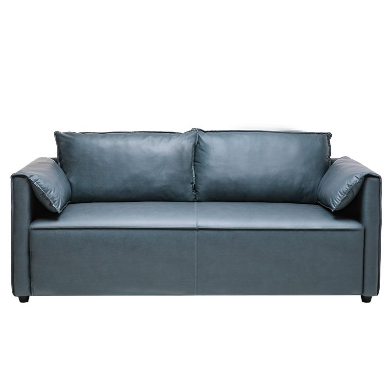 Divano in legno in legno con pusca in legno con pusca in legno di colore in finta fux di colore solido da 29,52 "