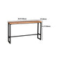 1/4/5/7 Pieces Industrial Iron Bar Table Set Rectangle Pine Wood Bistro Set with Footrest Clearhalo 'Bar Furniture' 'furn' 'furn_home_bar_bar_sets' 'Furniture' 'Home Bars & Bar Sets' 'home_bar_bar_sets' 'Kitchen & Dining Furniture' 1200x1200_9884ae87-4ec5-42a0-b4df-3f7739e2c043