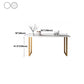 White Glam Style Bar Table in Metal and Faux Marble Bar Table Milk Tea Shop Bar Table Clearhalo 'Bar Furniture' 'Bar Tables' 'bar_tables' 'furn' 'furn_bar_tables' 'Furniture' 'furniture_bar_tables' 'Kitchen & Dining Furniture' 1200x1200_98853b62-8372-41cf-979d-40c2dcfd8935