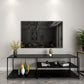 Industrial Metal TV Stand Console Open Storage TV Media Stand for Living Room Clearhalo 'furn' 'furn_tv_stands_entertainment_centers' 'Furniture' 'Living Room Furniture' 'TV Stands & Entertainment Centers' 'TV Stands & Media Storage Furniture' 'tv_stands_entertainment_centers' 1200x1200_98861004-b48e-4d09-985b-bcda15bcd3fd