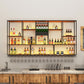 Modern Style Wine Rack Kitchen Metal Wall Mounted Wine Holder Rack