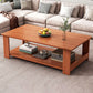 Moderner Couchtisch aus Holz mit Stauraum und Bündeltischen mit 4 Beinen