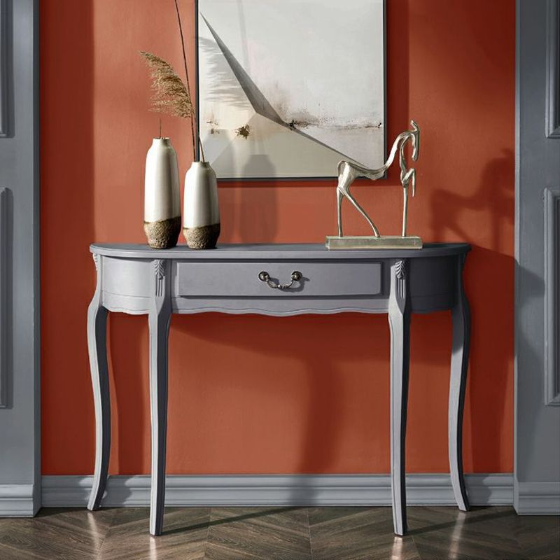 Tabella della console Freeform Tabella con console in legno con singolo cassetto