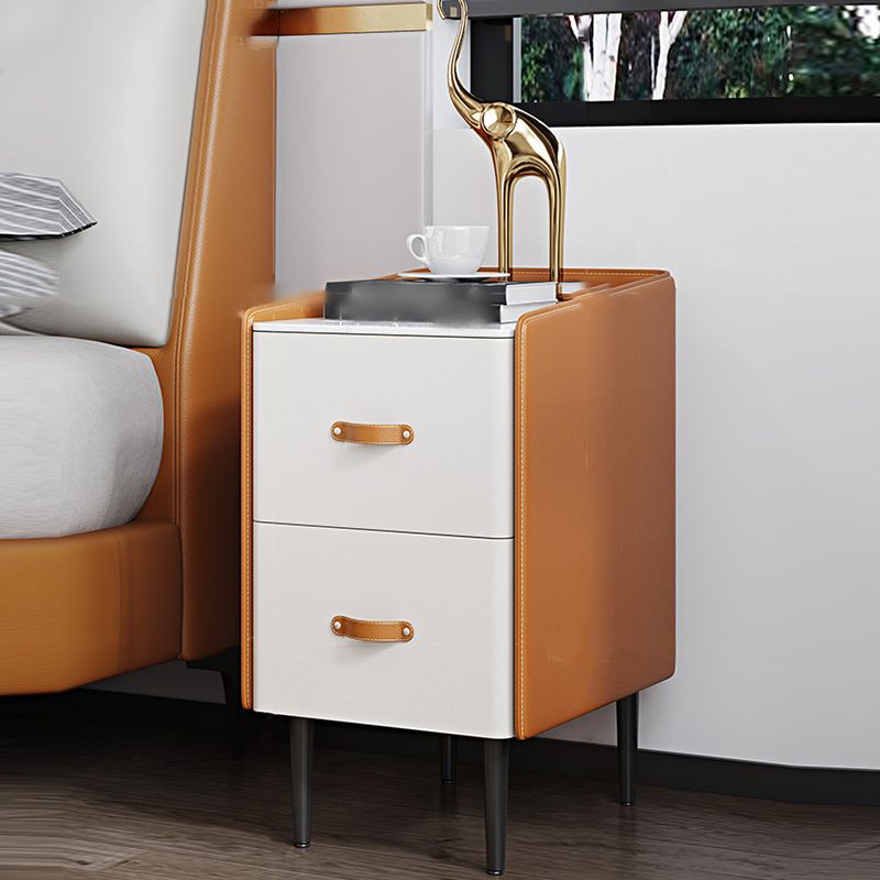 22 "H Lit moderne table de pierre de rangement supérieur de rangement Imitation de nuit en bois avec jambes