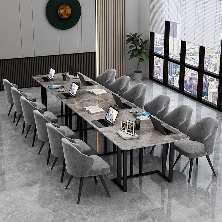 Sintered Stone Rectangular Meeting Table Office Industrial Writing Desk Clearhalo 'furn' 'furn_office_desk' 'Furniture' 'furniture_office_desk' 'Office Desks' 'Office Furniture' 'office_desk' 1200x1200_988a7d58-198e-48d1-8797-ca30689bdc04