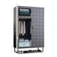 Cloth Cabinet Steel Pipe Wardrobe Cabinet, Modern 3-door Wardrobe Armoire Clearhalo 'Armoires & Wardrobes' 'armoires_wardrobes' 'Bedroom Furniture' 'furn' 'furn_armoires_wardrobes' 'Furniture' 1200x1200_988c7793-a6da-4e6c-bdda-36885eb3bfc6