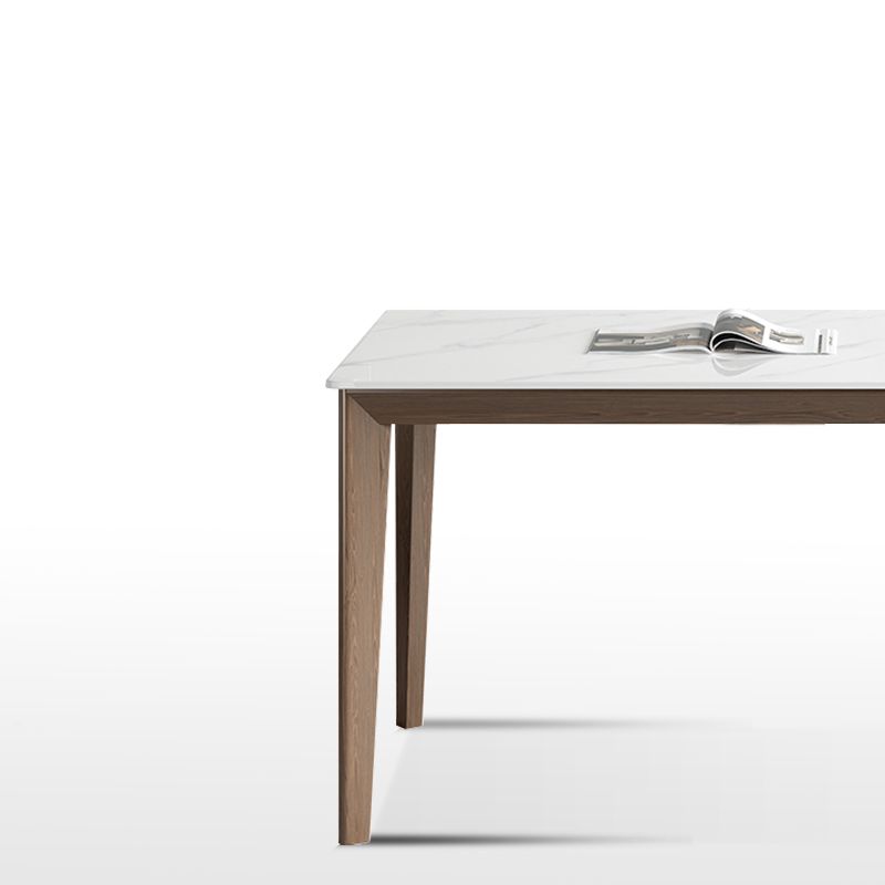 1/3/4/5 Pieces Ash Wood Dining Table Set with White Sintered Stone Top Modern Dinette Set Clearhalo 'Dining Room Sets' 'Dining Tables & Seating' 'dining_room_set' 'furn' 'furn_dining_room_set' 'Furniture' 'furniture_dining_room_set' 'Kitchen & Dining Furniture' 'kitchen&dining_furn' 'kitchen' 1200x1200_988d1d74-b4cf-4bbe-9b6e-e1b26f74cf28