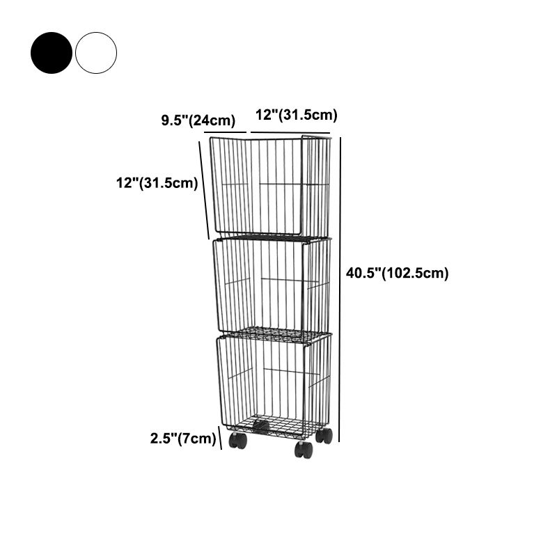 Industrial Geometric Bookcase Metal Closed Back Bookcase with Wheels Clearhalo 'Bookcases' 'furn' 'furn_bookcases' 'Furniture' 'furniture_bookcases' 'kitchen' 'kitchen_bookcases' 'Living Room Furniture' 'Office Furniture' 1200x1200_988ec96c-717e-478a-bd14-9e5c304c9b24