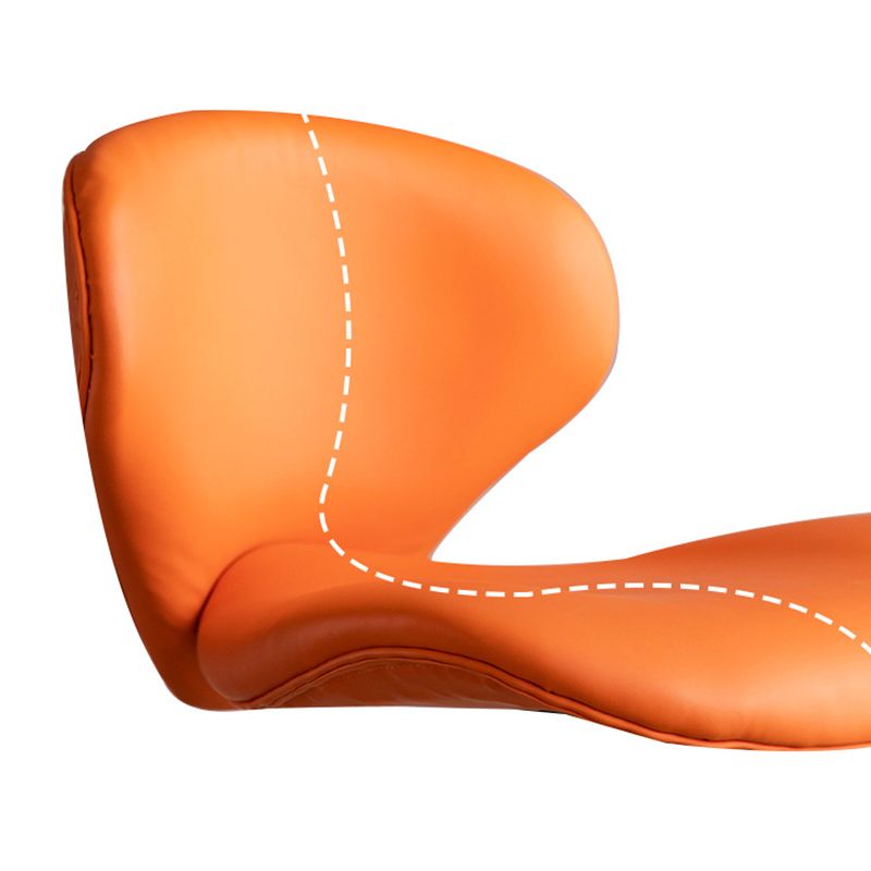 Draaibare verstelbare hoogte Bar Stool Industrial Faux lederen barkruk met voetsteun