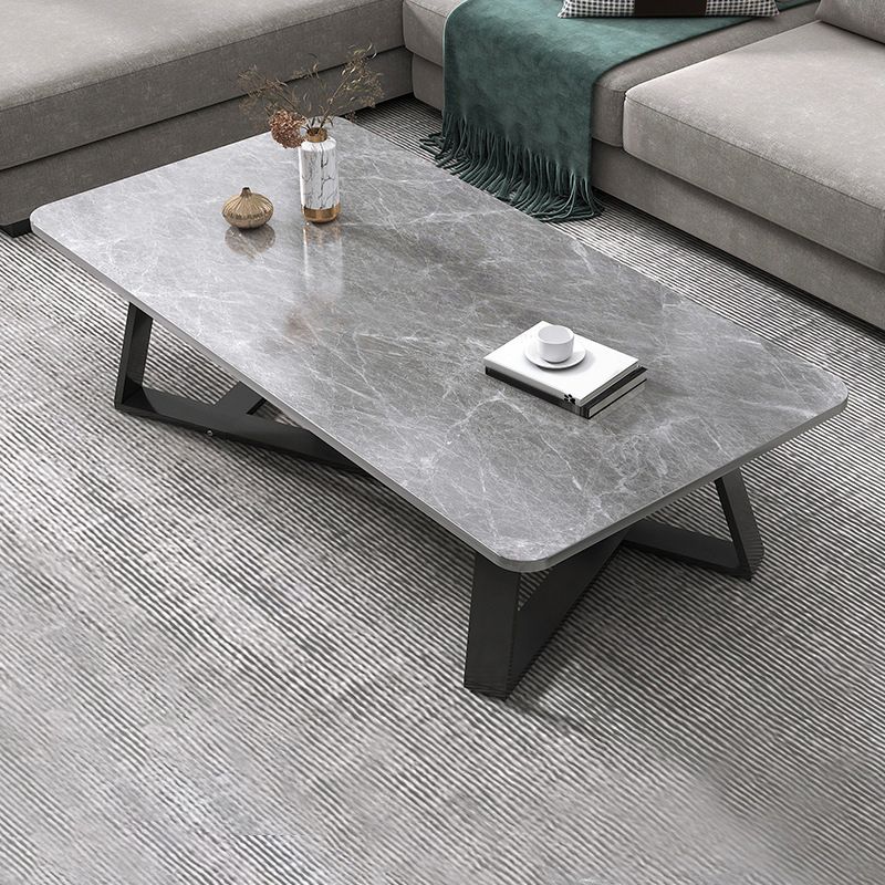 Cross Table Base Design Rectangular Faux Wood Table Ornate Style Coffee Table Clearhalo 'Coffee & Accent Tables' 'Coffee Tables' 'coffee_tables' 'furn' 'furn_coffee_tables' 'Furniture' 'Living Room Furniture' 1200x1200_9892246d-e4cd-4fd2-b629-8dd1b12b0735