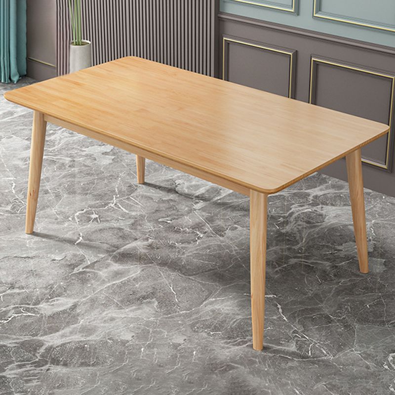 Rectangle Modern Wood Table Standard Height Table Dining Table with 4 Legs Clearhalo 'Dining Tables & Seating' 'Dining Tables' 'dining_table' 'furn' 'furn_dining_table' 'Furniture' 'Kitchen & Dining Furniture' 1200x1200_98929f3c-a49f-4138-826b-3b23a184f573