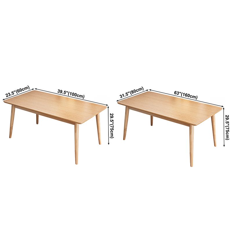 Modern Solid Wood Dining Table Brown Rectangle Table with 4 Legs for Home Use Clearhalo ' dining_table' 'Dining Tables & Seating' 'Dining Tables' 'furn' 'furn_dining_table' 'Furniture' 'furniture_dining_table' 'Kitchen & Dining Furniture' 'kitchen&dining_furn' 'kitchen' 'kitchen_dining_table' 1200x1200_9893066f-b998-4a3d-9e3d-ac766d817ed0