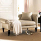Faux Leather/Fabric Accent Chair Traditional Flared Arms Chaise Clearhalo 'Chairs & Seating' 'Chaise Lounge' 'chaise_lounge' 'furn' 'furn_chaise_lounge' 'Furniture' 'Living Room Furniture' 1200x1200_9894c69f-e79f-4534-8861-bf78320e6df4
